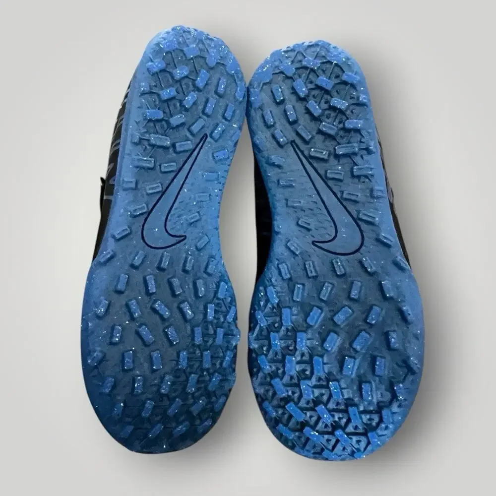 SIZE 12C Nike Mercurial Vapor 15 Black Blue Slip On Indoor Soccer Cleats PS